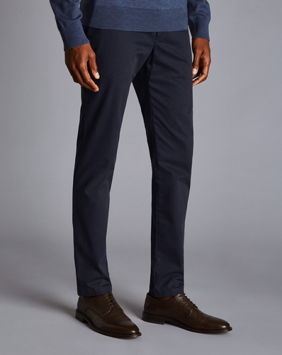 מכנסי צ'ינו אל קמט כחולים Ultimate Non-Iron Chinos - Navy