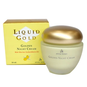 קרם לילה זהוב Golden Night Cream סדרת הזהב LIQUD GOLD אנה לוטן - 50 מ"ל