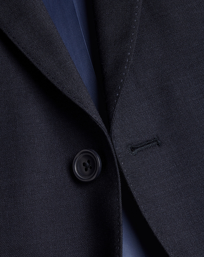 חליפה סלים פיט כחולה - Natural Stretch Twill Suit - Navy