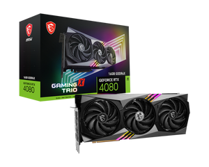 כרטיס מסך MSI GeForce RTX 4080 16GB GAMING X TRIO