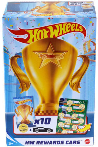 מארז 10 מכוניות מתכת בהפתעה Hot Wheels 