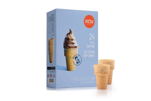גביע וופל  לגלידה דגם אמריקה(24 יח)