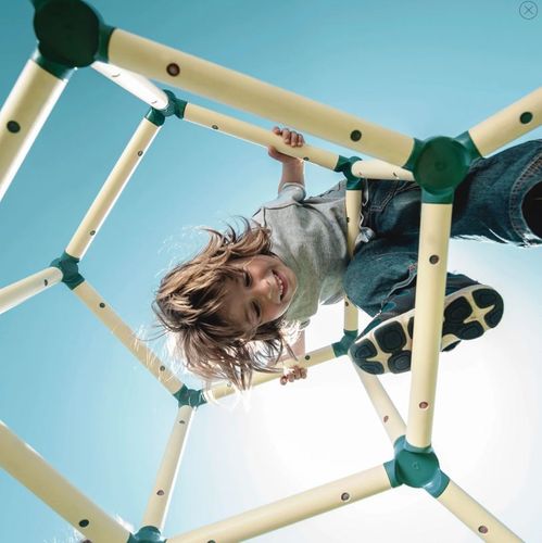 כיפת טיפוס+ בית ילדים וילה מפוארת | Lil Monkey | ליל מונקי | מתקן פעילות לילדים | בית משחק לילדים ענק | לבית למרפסת או לחצר