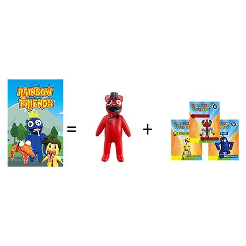 שקיות הפתעה - דמות רובלוקס חברים צבעי הקשת + 3 קלפים