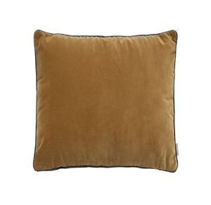 כרית מילוי נוצות 40X40 חום זהוב VELVET Cushion Tan