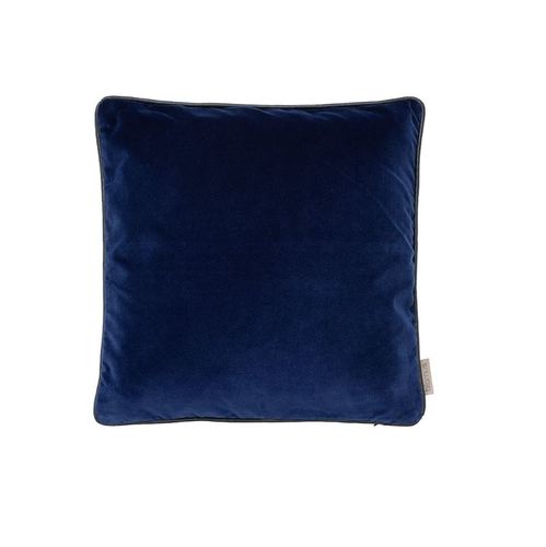 כרית מילוי נוצות 40X40 כחול רויאל VELVET Cushion Midnight Blue