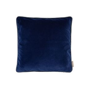 כרית מילוי נוצות 40X40 כחול רויאל VELVET Cushion Midnight Blue
