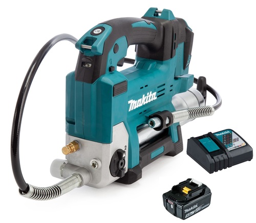 משאבת גריז 18V נטענת כולל סוללה 5AH ומטען MAKITA DGP180 מקיטה
