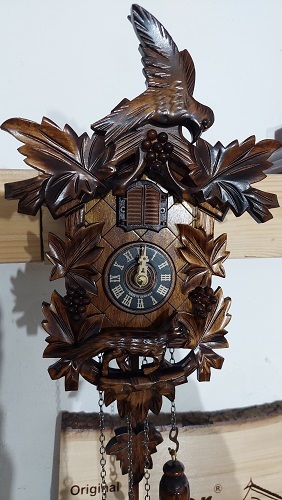 שעון קוקייה צבע אגוז