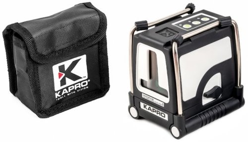פלס לייזר ירוק צלב 50 מטר פילוס עצמי + חצובה kapro 872G prolaser