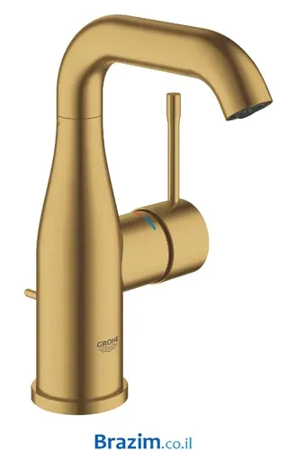 ברז רחצה נמוך גרואה אסנס 23462GN1 בגימור זהב מוברש מבית Grohe.