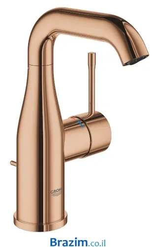 ברז רחצה נמוך גרואה אסנס 23462DA1 בגימור אדום מבריק מבית Grohe.