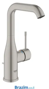 ברז רחצה בינוני גרואה אסנס 32628DC1 מוברש