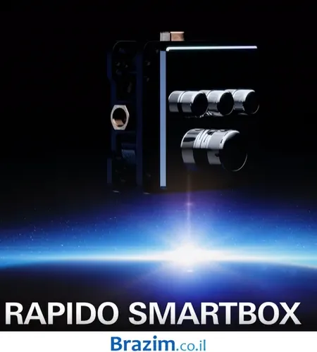 גוף פנימי לאינטרפוץ גרואה SMART BOX 35600000 מותקן בקיר מקלחת, מחובר לצנרת, עם גישה נוחה לתפעול.