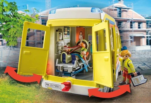 משחק פליימוביל אמבולנס עם אפקטים של אור וקול לגלאי 4+