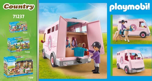 משחק פליימוביל ואן עם סוסים לגלאי 4+