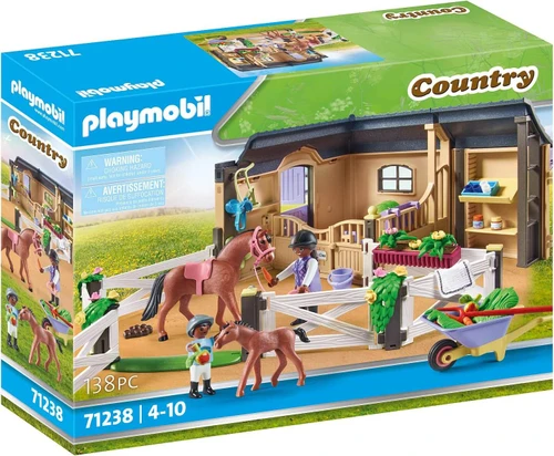 משחק פליימוביל אורווה ומחצבה לסוסים לגלאי 4+