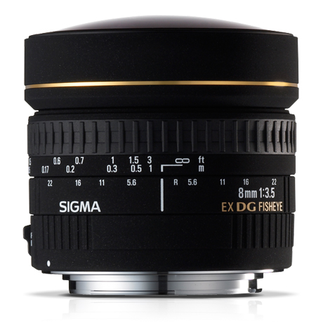 SIGMA 8mm F3.5 EX DG CIRCULAR FISHEYE For Nikon F שנתיים אחריות יבואן רשמי