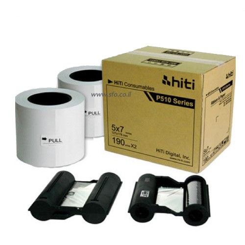 נייר 5x7 + דיו למדפסת HITI P510