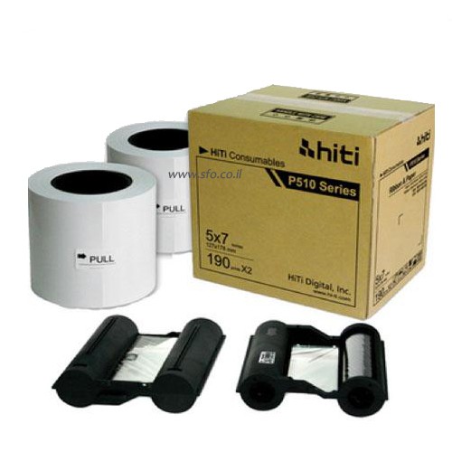 נייר 5x7 + דיו למדפסת HITI P510