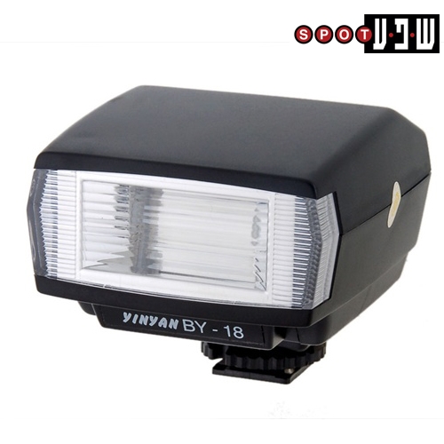 פלאש למצלמה Yinyan BY-18 - פלאש ידני קומפקטי ואוניברסלי