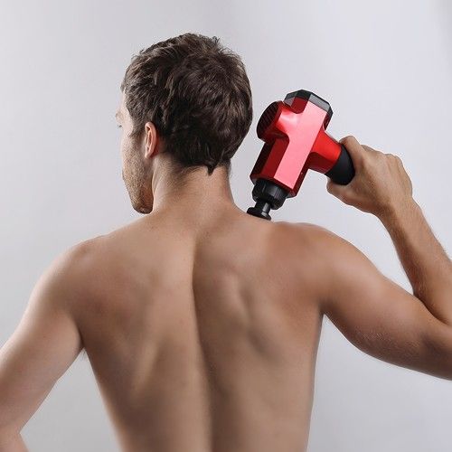 אקדח עיסוי מקצועי ושקט 8 ראשים עם 20 הילוכים
