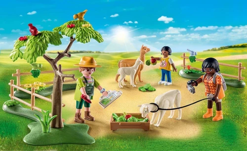 משחק פליימוביל מטיילים ואלפקות לגלאי 4+