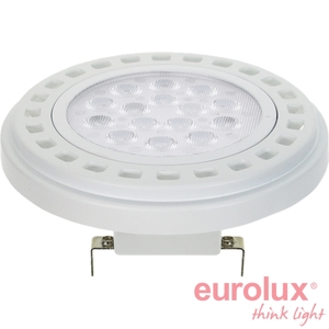 QR לד AR111 15W גימור לבן 12V 2900K יורולוקס 
