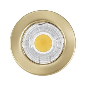 שקוע עגול MR16 ישר פשוט פליז כולל נורה יורולוקס 
