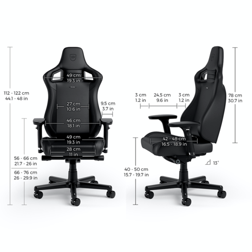 כסא גיימינג משרדי NOBLECHAIRS Epic Compact Gaming Chair Black/Carbon