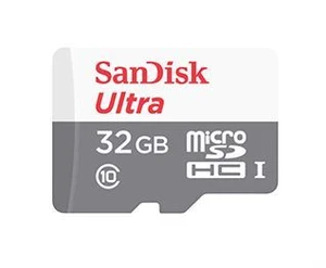 כרטיס זיכרון SanDisk Ultra SDSQUA4-032G 32GB Micro SD UHS-I 120MB/s Class 10 נפח 32GB