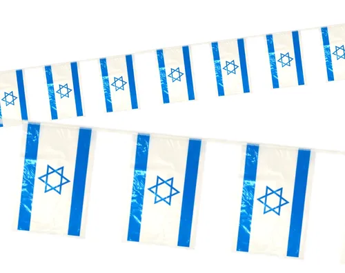 שרשרת דגלי ישראל מניילון 20/28 ס