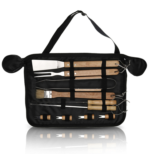 סט כלים למנגל 10 חלקים BBQ Plus