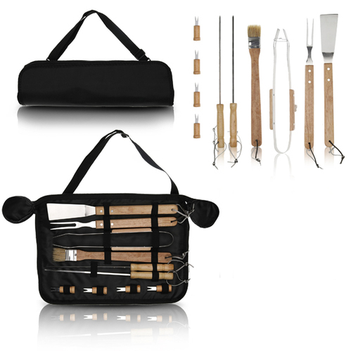 סט כלים למנגל 10 חלקים BBQ Plus