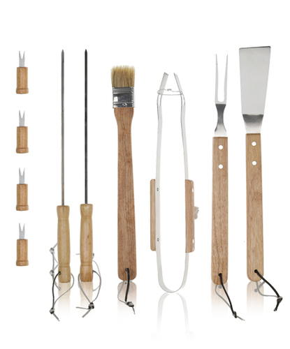 סט כלים למנגל 10 חלקים BBQ Plus