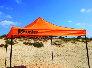 גזיבו מתקפל איכותי כתום/אפור 3X3 מטר Hunter