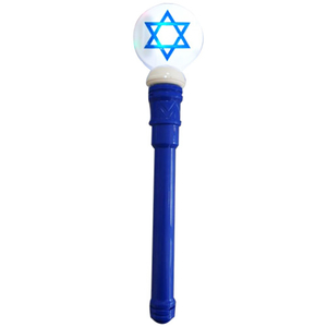 מקל אור יום העצמאות גדול מנגן ומסתובב