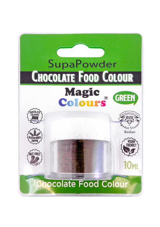 אבקת צבע מאכל לשוקולד ירוק Magic Colours