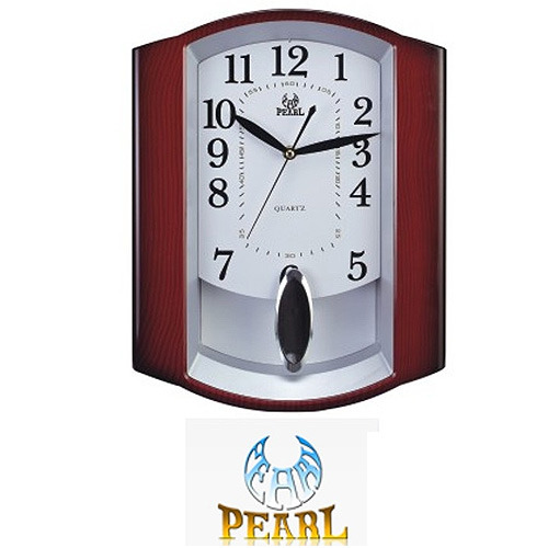 PW017 שעון קיר  מטוטלת PEARL (צפה בסרטון)