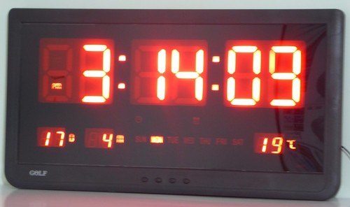 שעון לד חשמלי 4825 באדום