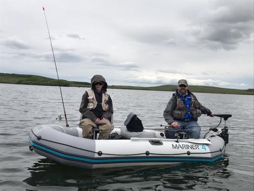 סט סירה מתנפחת לארבעה אנשים +מנוע חשמלי חזק 40LB+מתקן למנוע  מרינר INTEX 68376 דגם חדש 2023