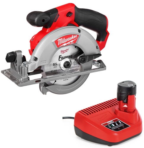 מסור עגול נטען 12V כולל סוללה 2AH מבית Milwaukee