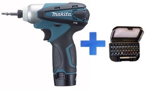 מברגת אימפקט + 2 סוללות וסט 31 ביטים TD090