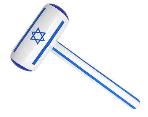 פטיש מתנפח דגל ישראל - 60 ס