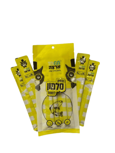 חטיף שלוקים בטעם סלמון לחתול 4 יח'