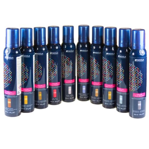 מוס צבע זמני לשיער COLOR STYLE MOUSSE במגוון צבעים אינדולה 200 מ