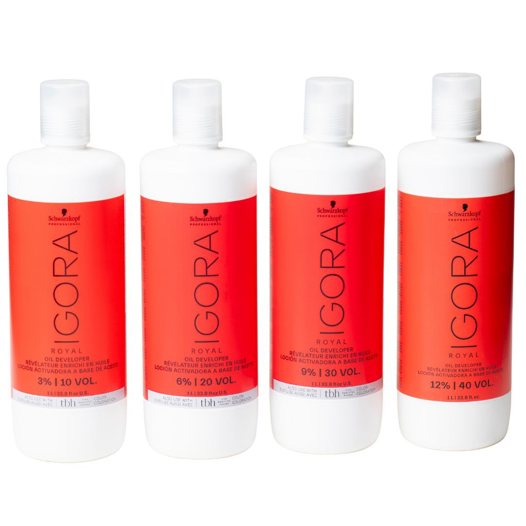 תחליב מפתח מכיל שמן IGORA ROYAL קרם חמצן 3% \ 6% \9% \ 12% שוורצקופף 1000 מ"ל