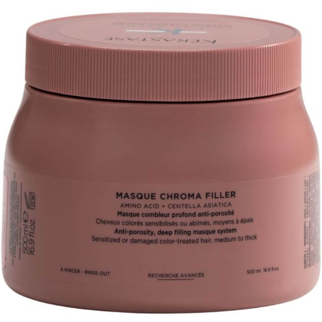 מסכה לשיער CHROMA ABSOLU לשיער צבוע, עדין או פגום בינוני עד עבה קרסטס 500 מ"ל