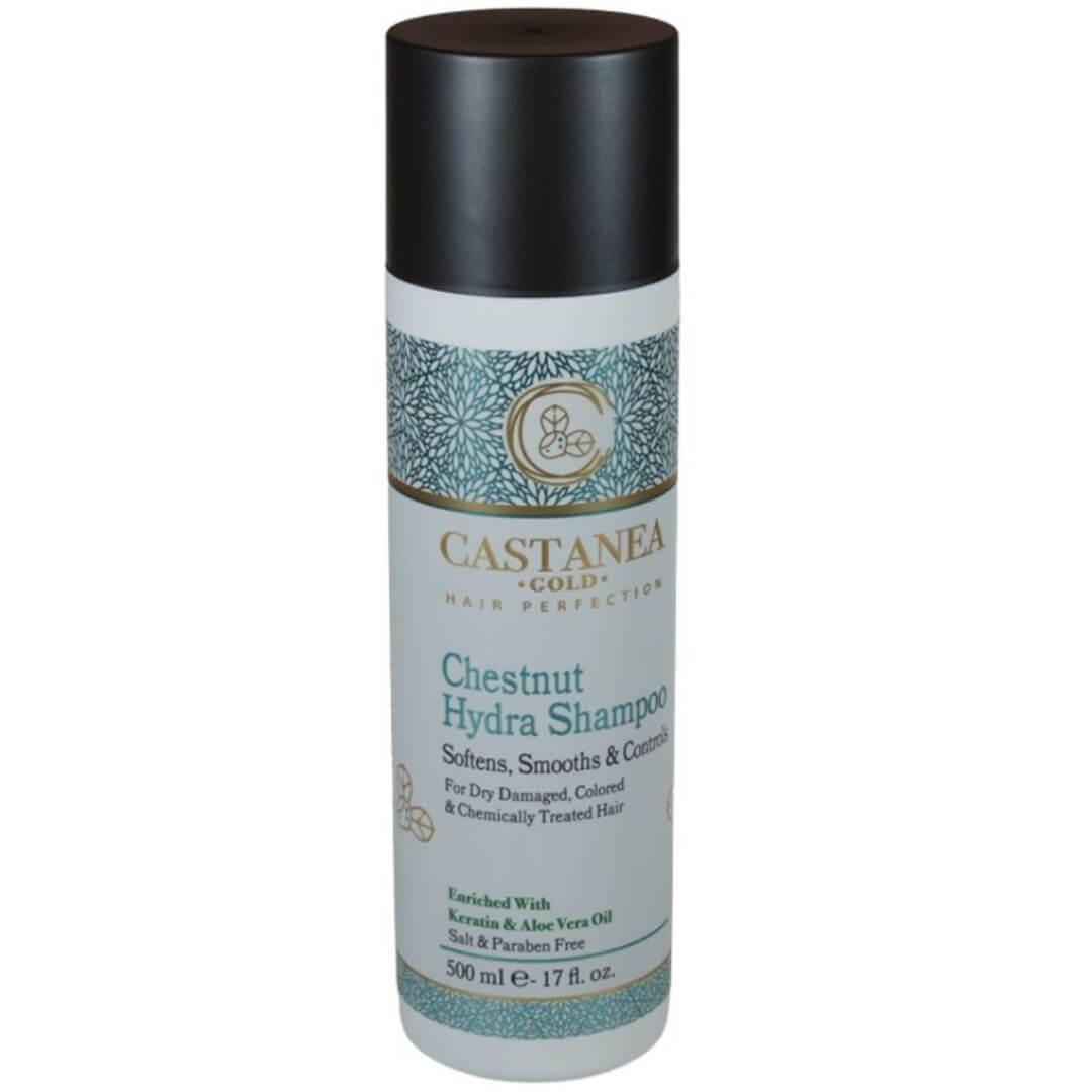 שמפו ערמונים CASTANEA GOLD לשיער יבש, צבוע ולאחר טיפולים כימיים קסטניה 500 מ"ל