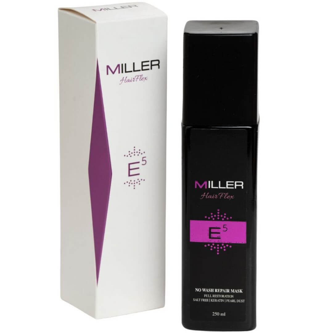מסכה ללא שטיפה MILLER E5 לריכוך והגמשת השיער היירפלקס מילר 250 מ"ל